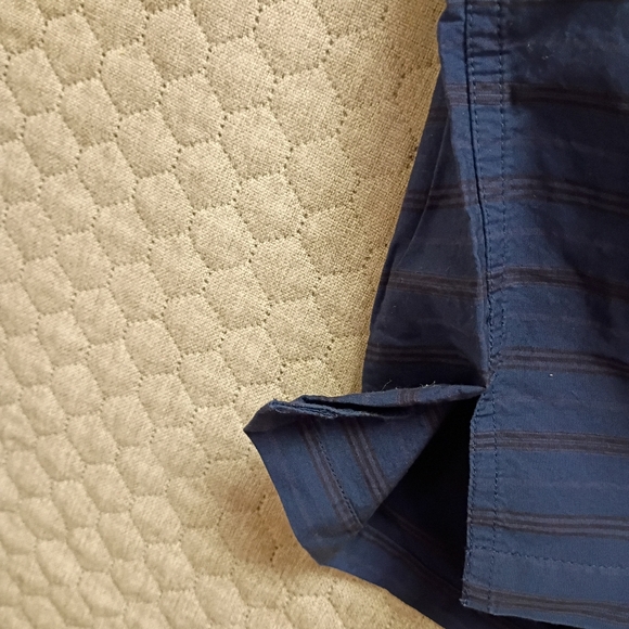 Nautica Shirt Men's Small Cotton Button Down Short Sleeve Navy With Tie Dye NWT - Picture 5 of 5